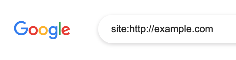 Google検索窓に入力された「サイト内検索」の例