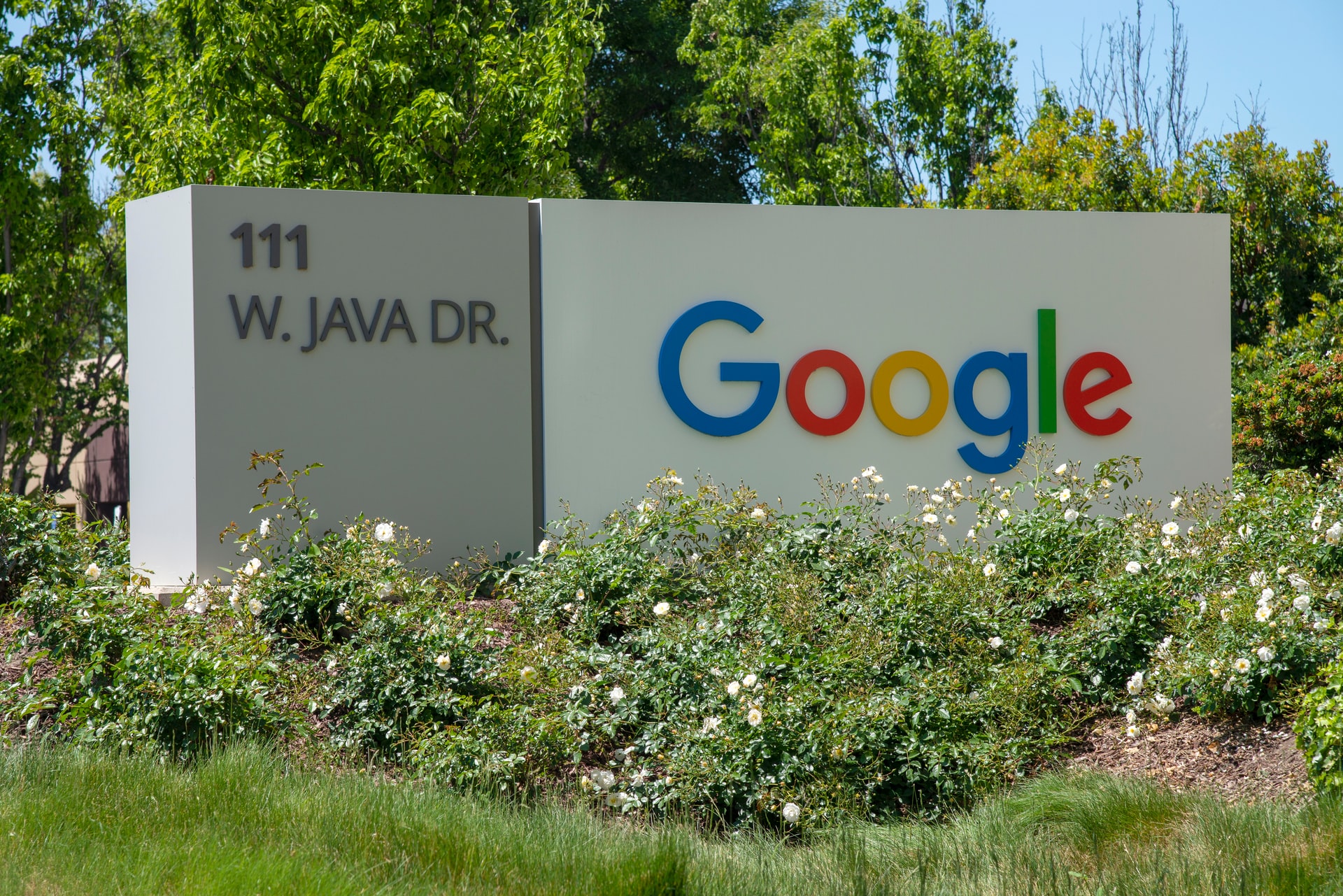 カリフォルニアにあるGoogle社の看板